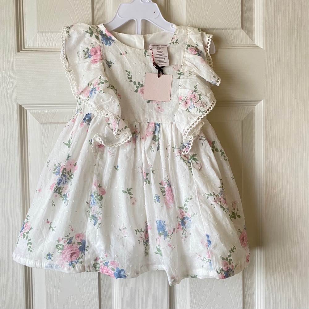 Catherine Malandrino White floral dress| 24M